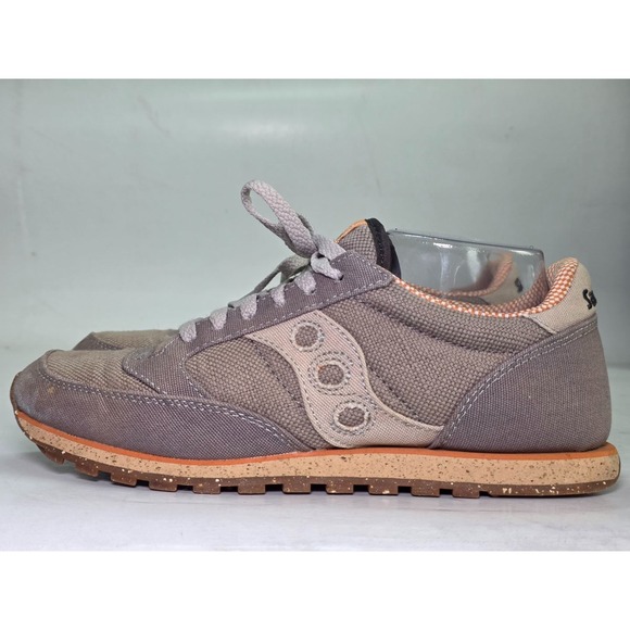Saucony Jazz Men's Sneakers Size 9 Brown Gray Athletic Pro Vegan Running Shoes - Picture 2 of 16